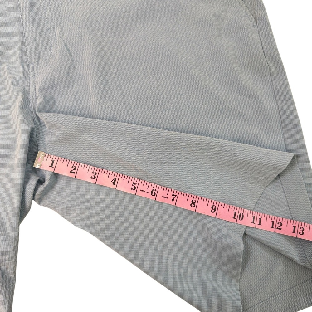TravisMathew Mens Heathered Blue Beck Golf Performance Shorts Size 40 Stretch - Picture 6 of 11